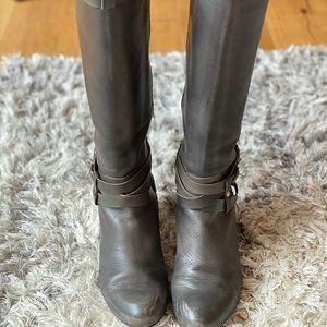 Miz Mooz Grey leather tall boots